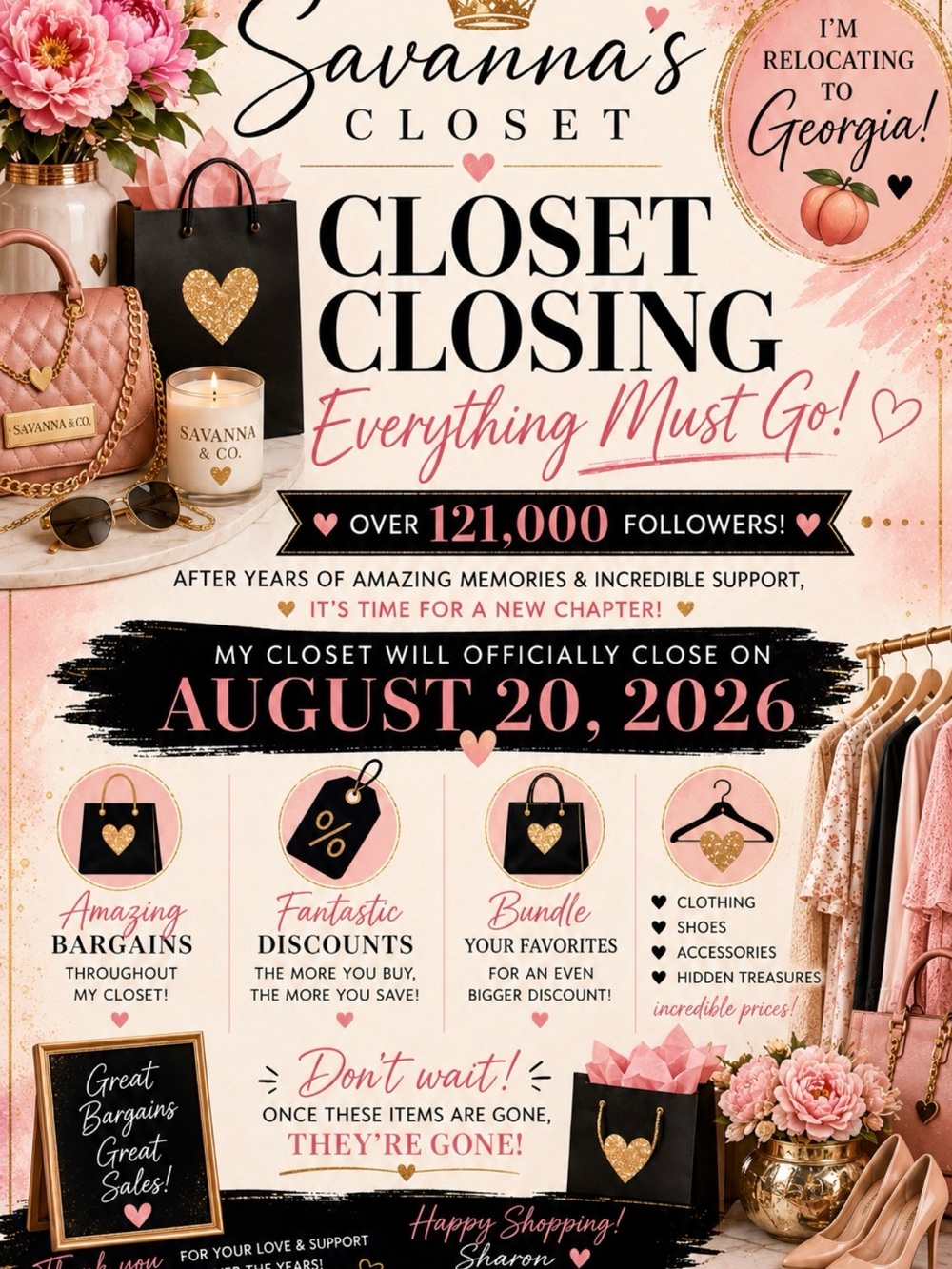 📣 BIG NEWS FROM SAVANNA'S CLOSET! 📣
